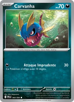 Carte Carvanha 060/094 – Flammes Fantasmagoriques