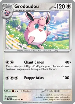 Carte Grodoudou 077/094 – Flammes Fantasmagoriques