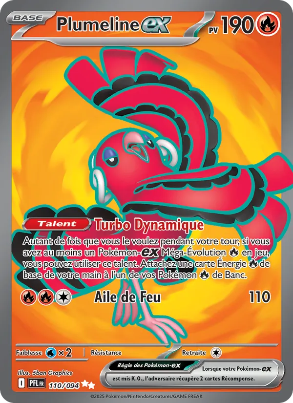Carte Plumeline-ex 110/094 – Flammes Fantasmagoriques