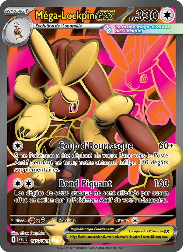 Carte Méga-Lockpin-ex 115/094 – Flammes Fantasmagoriques