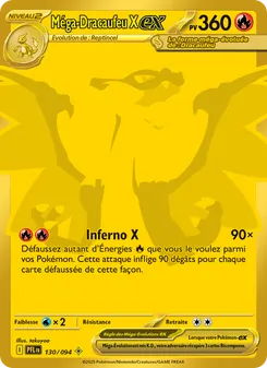Carte Méga-Dracaufeu X-ex 130/094 – Flammes Fantasmagoriques