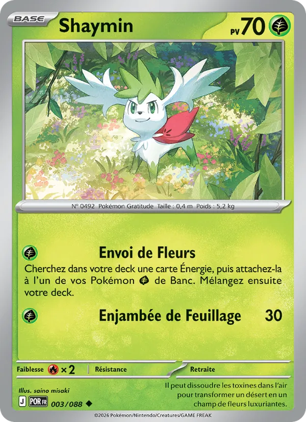 Carte Shaymin 003/088 – Équilibre Parfait