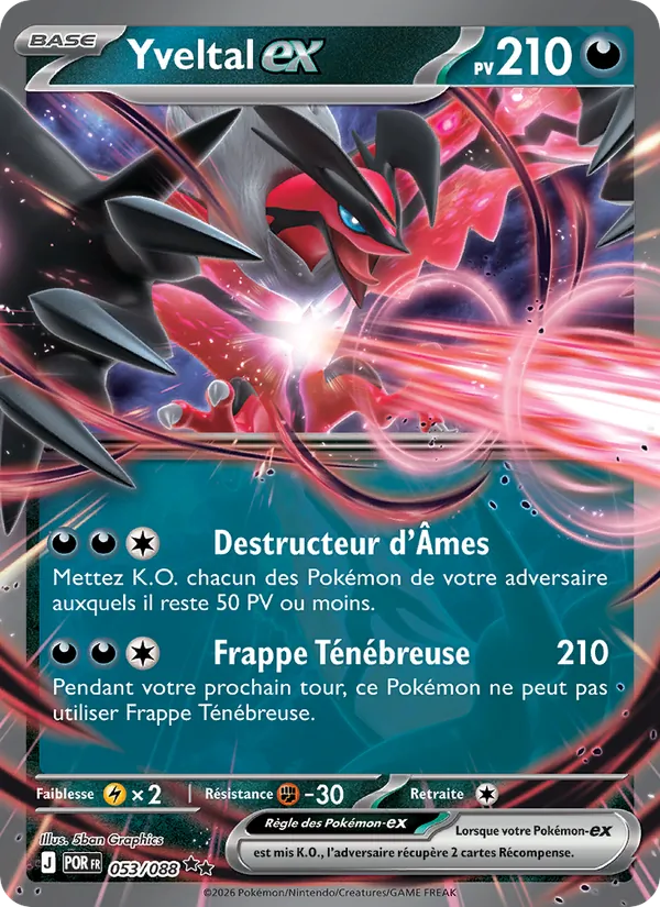 Carte Yveltal-ex 053/088 – Équilibre Parfait