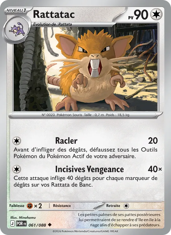 Carte Rattatac 061/088 – Équilibre Parfait