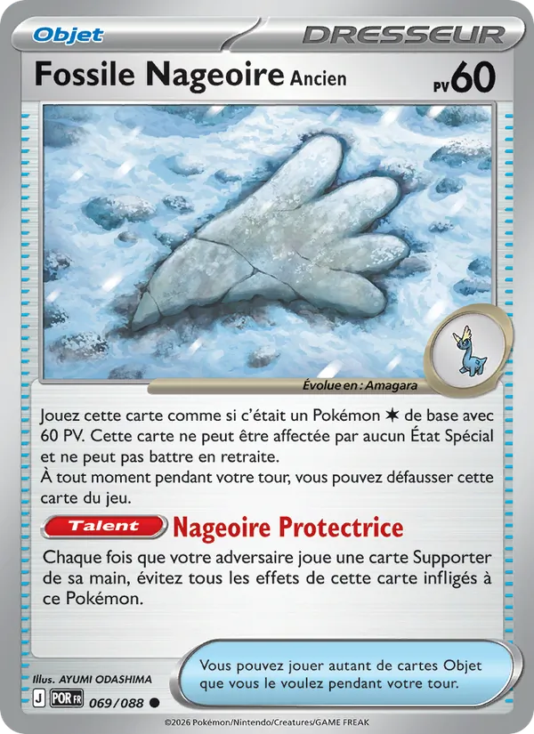 Carte Fossile Nageoire Ancien 069/088 – Équilibre Parfait
