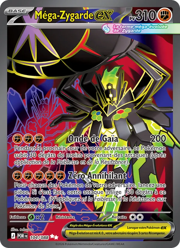 Carte Méga-Zygarde-ex 104/088 – Équilibre Parfait