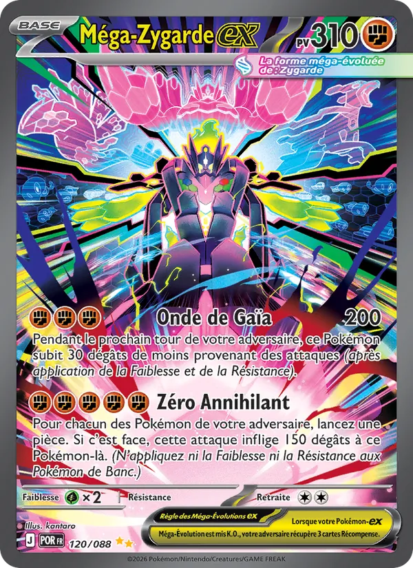 Carte Méga-Zygarde-ex 120/088 – Équilibre Parfait