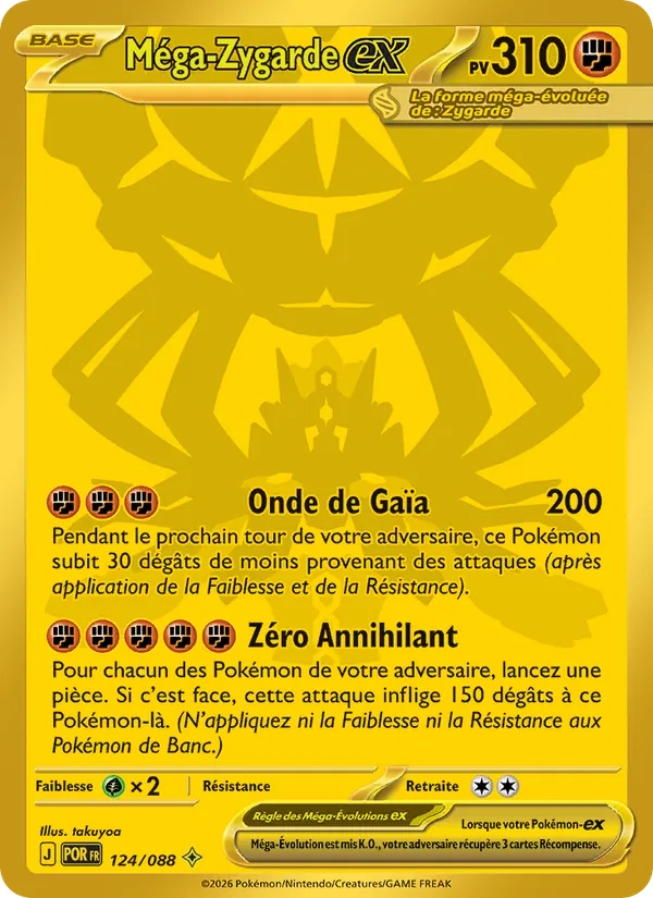 Carte Méga-Zygarde-ex 124/088 – Équilibre Parfait