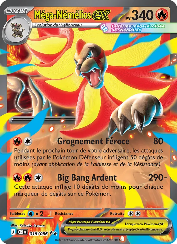 Carte Méga-Némélios-ex 015/086 – Chaos Ascendant