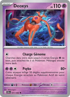 Carte Deoxys 031/086 – Chaos Ascendant
