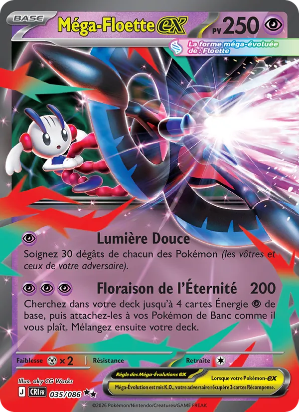 Carte Méga-Floette-ex 035/086 – Chaos Ascendant