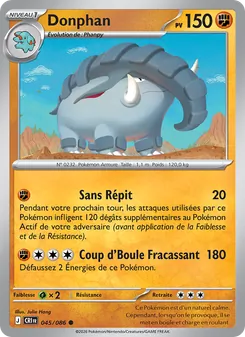 Carte Donphan 045/086 – Chaos Ascendant