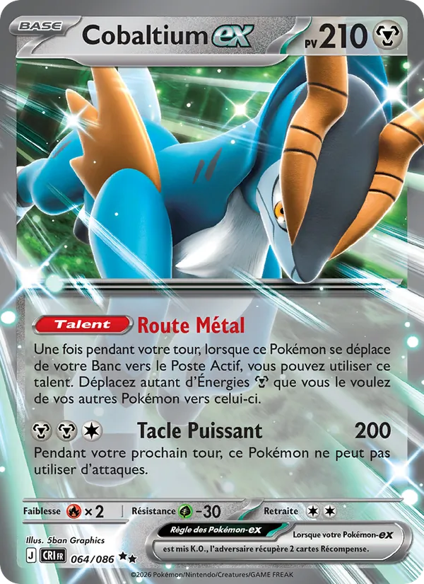 Carte Cobaltium-ex 064/086 – Chaos Ascendant