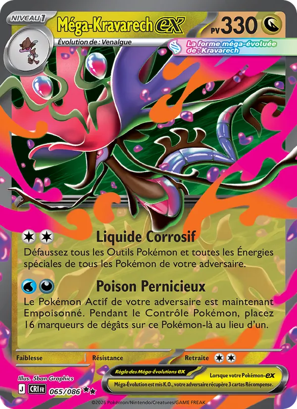Carte Méga-Kravarech-ex 065/086 – Chaos Ascendant