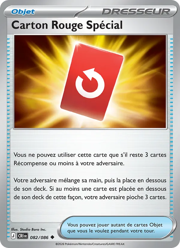 Carte Carton Rouge Spécial 082/086 – Chaos Ascendant
