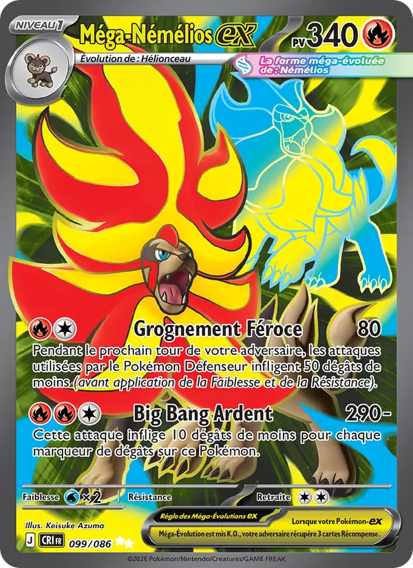 Carte Méga-Némélios-ex 099/086 – Chaos Ascendant