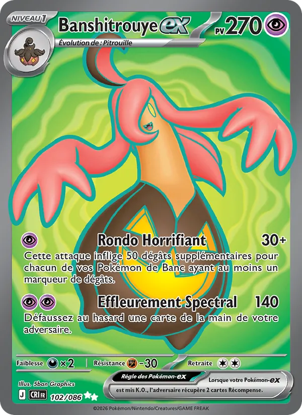 Carte Banshitrouye-ex 102/086 – Chaos Ascendant