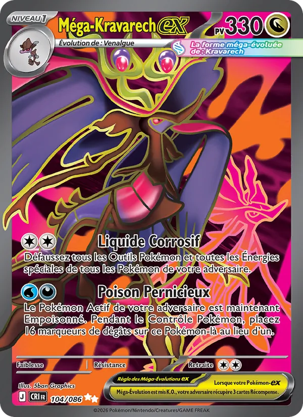 Carte Méga-Kravarech-ex 104/086 – Chaos Ascendant