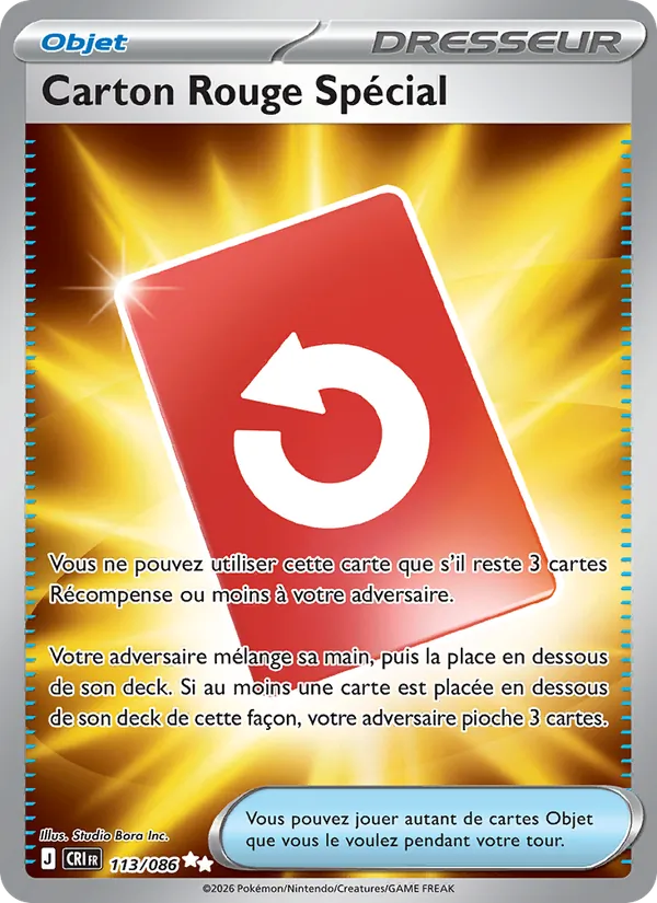 Carte Carton Rouge Spécial 113/086 – Chaos Ascendant