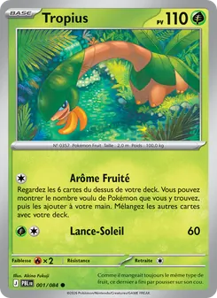 Carte Tropius 001/084 – Nuit Noire