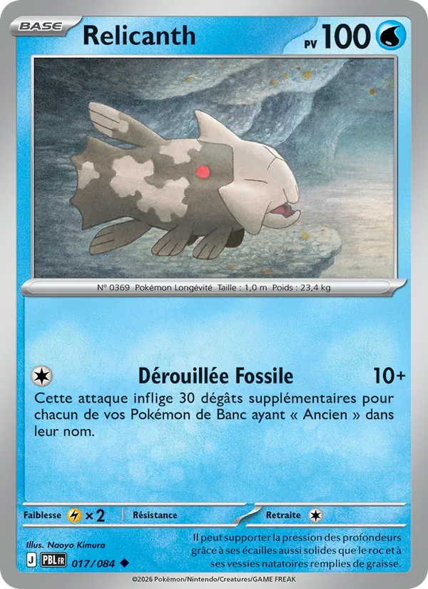 Carte Relicanth 017/084 – Nuit Noire