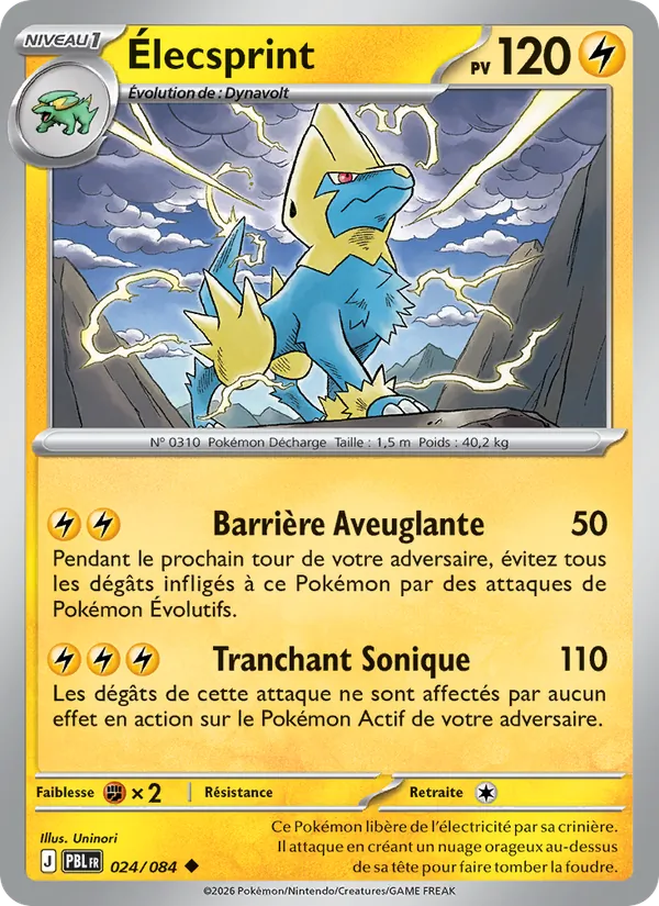 Carte Élecsprint 024/084 – Nuit Noire