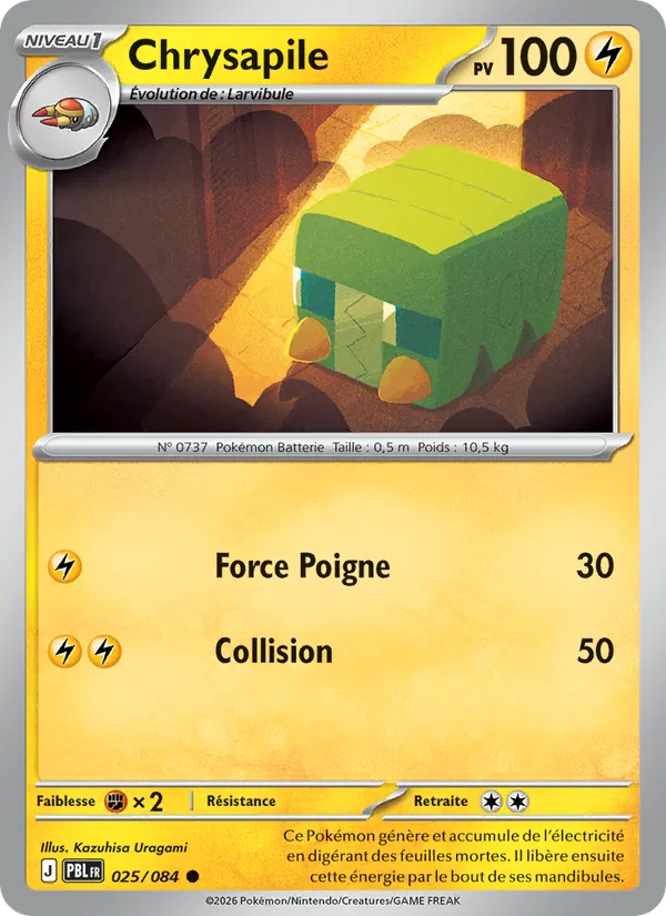 Carte Chrysapile 025/084 – Nuit Noire