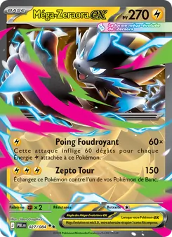 Carte Méga-Zeraora-ex 027/084 – Nuit Noire