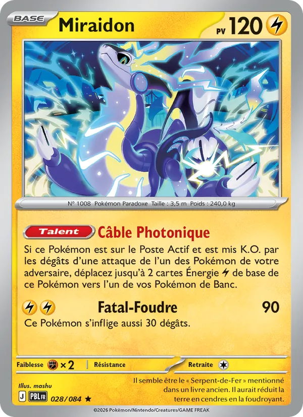 Carte Miraidon 028/084 – Nuit Noire