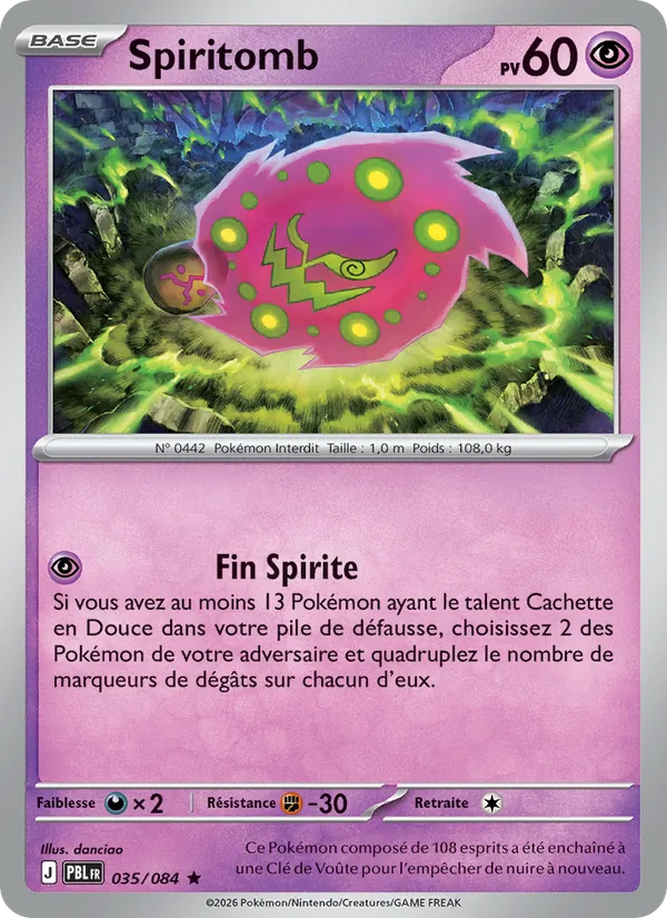 Carte Spiritomb 035/084 – Nuit Noire