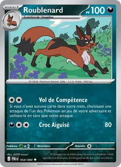 Carte Roublenard 054/084 – Nuit Noire