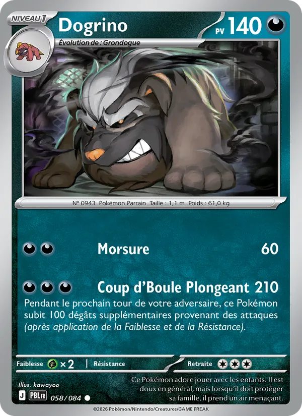 Carte Dogrino 058/084 – Nuit Noire