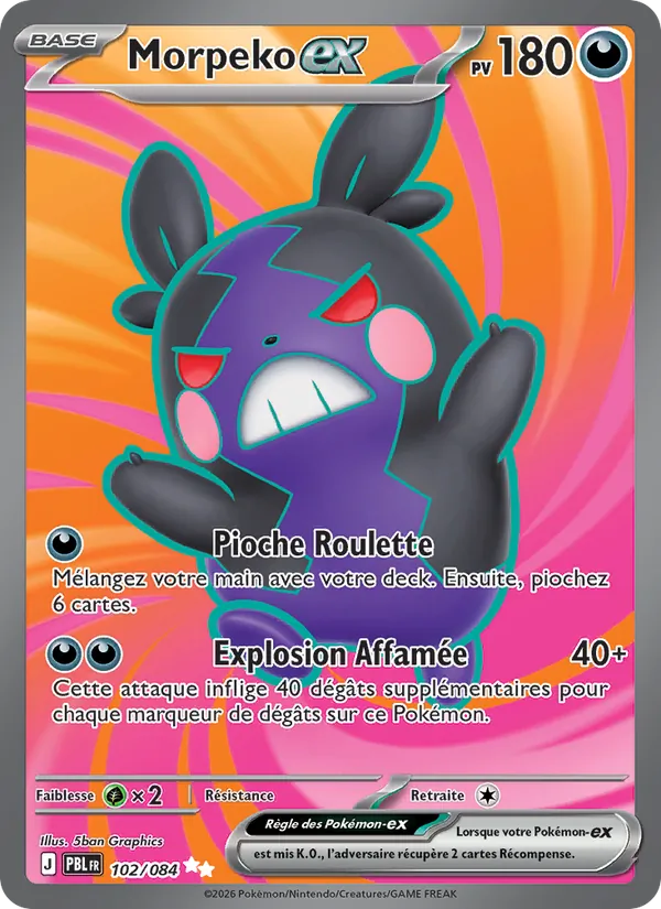 Carte Morpeko-ex 102/084 – Nuit Noire
