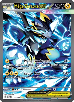 Carte Méga-Zeraora-ex 114/084 – Nuit Noire