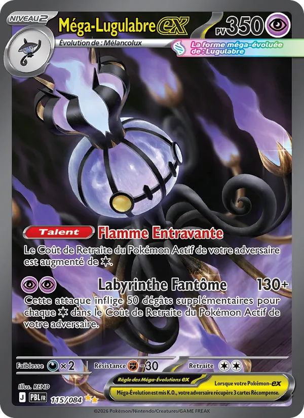 Carte Méga-Lugulabre-ex 115/084 – Nuit Noire