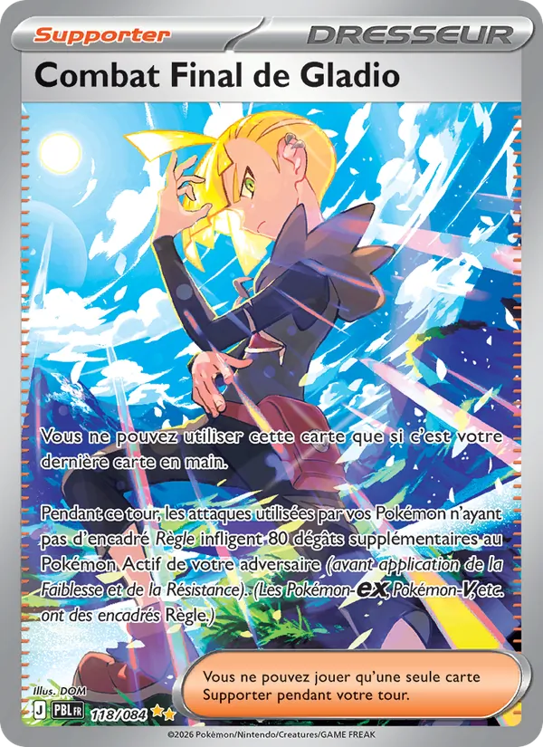 Carte Combat Final de Gladio 118/084 – Nuit Noire