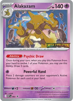 Carte Alakazam 003 – MEP Black Star Promos