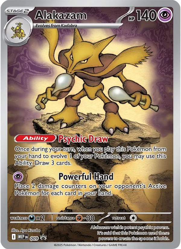 Carte Alakazam 009 – Promo ME