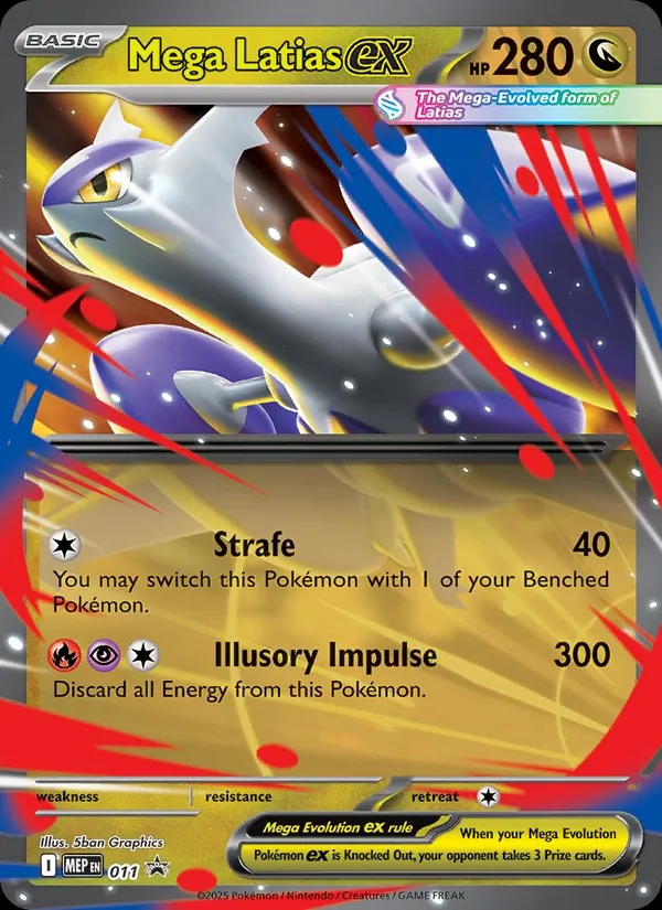 Carte Méga-Latias-ex 011 – Promo ME