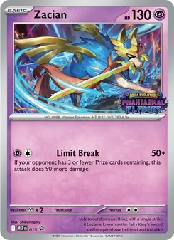 Carte Zacian 015 – Promo ME