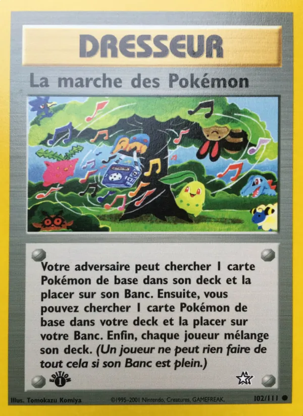 Carte La marche des Pokémon 102/111 – Neo Genesis