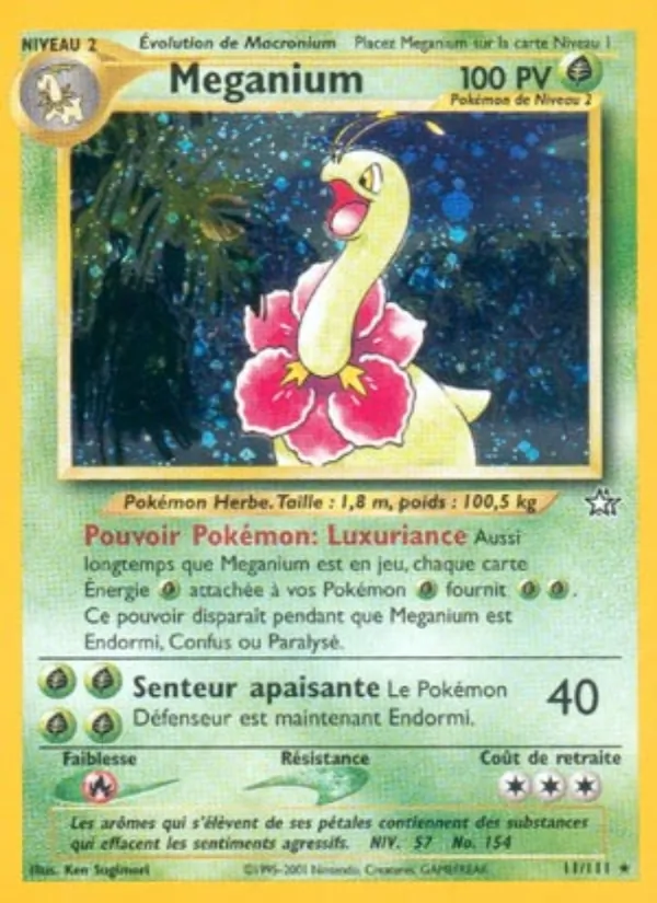 Carte Méganium 11/111 – Neo Genesis