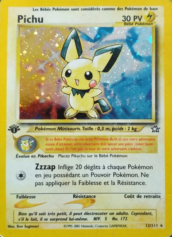 Carte Pichu 12/111 – Neo Genesis
