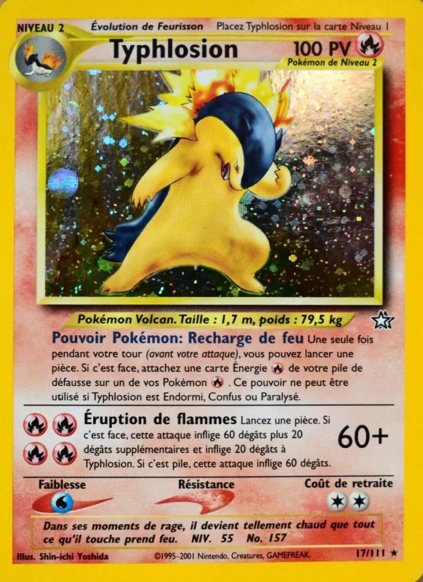 Carte Typhlosion 17/111 – Neo Genesis