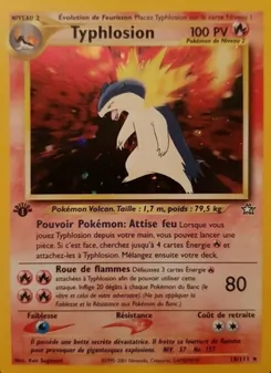 Carte Typhlosion 18/111 – Neo Genesis