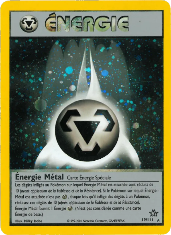 Carte Énergie Métal 19/111 – Neo Genesis