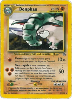 Carte Donphan 21/111 – Neo Genesis