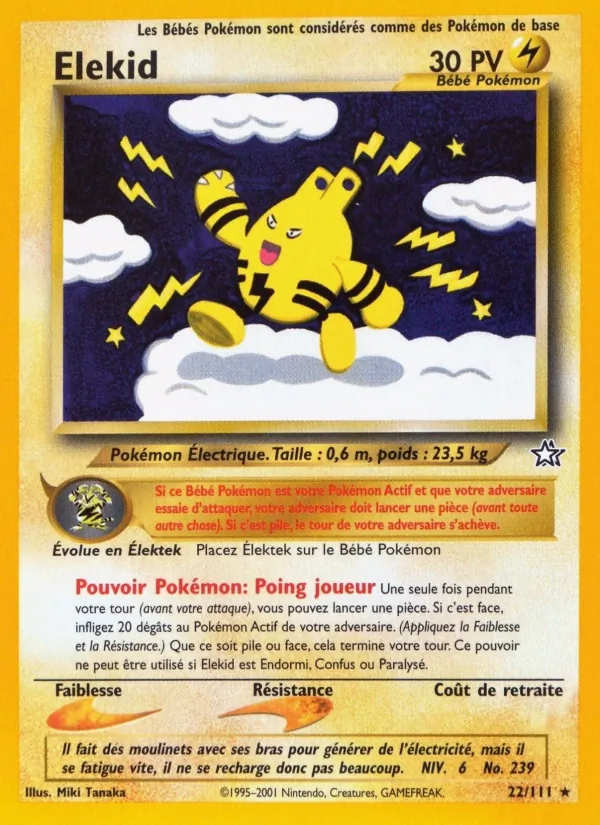 Carte Élekid 22/111 – Neo Genesis