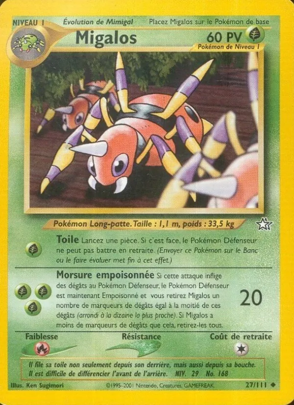 Carte Migalos 27/111 – Neo Genesis