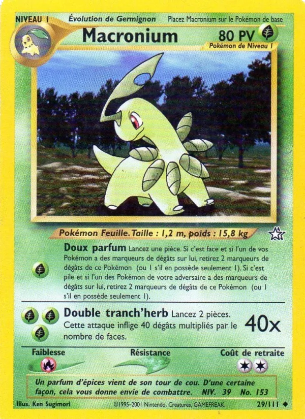 Carte Macronium 29/111 – Neo Genesis